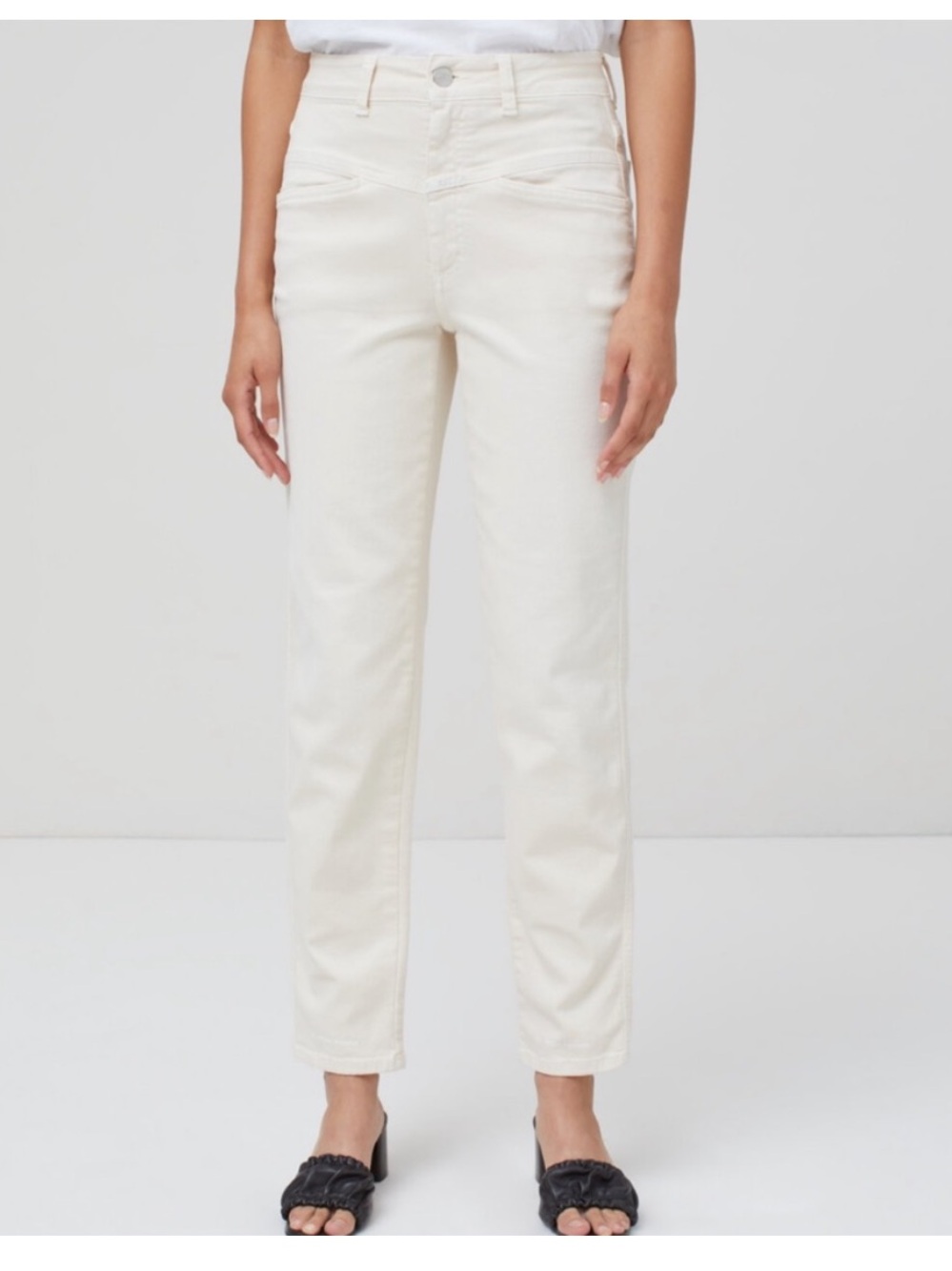 Closed Pedal Pusher High-Rise Slim Straight-Leg Jeans size 28